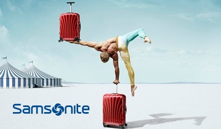 Чемоданы от известного бренда Samsonite.